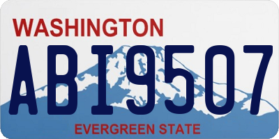 WA license plate ABI9507