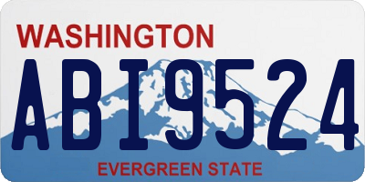WA license plate ABI9524