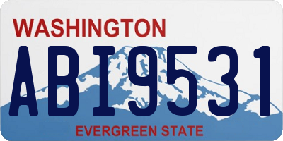 WA license plate ABI9531