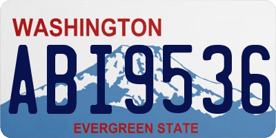 WA license plate ABI9536