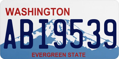 WA license plate ABI9539