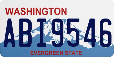 WA license plate ABI9546