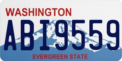 WA license plate ABI9559