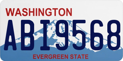 WA license plate ABI9568