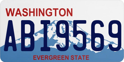 WA license plate ABI9569