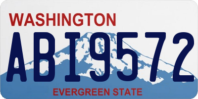 WA license plate ABI9572