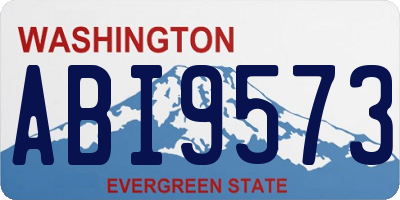 WA license plate ABI9573