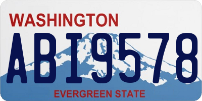WA license plate ABI9578
