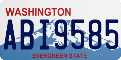 WA license plate ABI9585