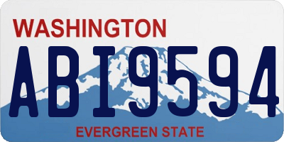 WA license plate ABI9594