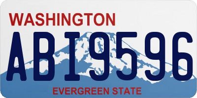WA license plate ABI9596