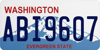 WA license plate ABI9607