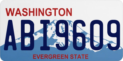 WA license plate ABI9609