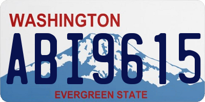 WA license plate ABI9615