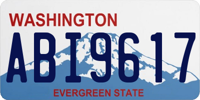 WA license plate ABI9617