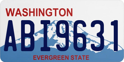 WA license plate ABI9631