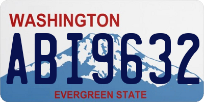 WA license plate ABI9632