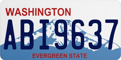WA license plate ABI9637