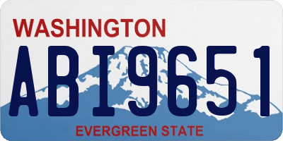WA license plate ABI9651
