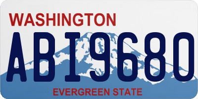 WA license plate ABI9680