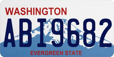 WA license plate ABI9682