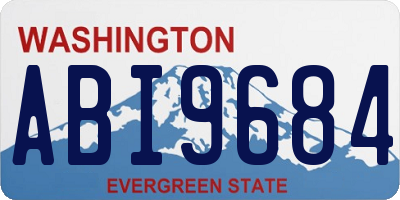 WA license plate ABI9684