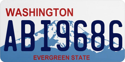 WA license plate ABI9686