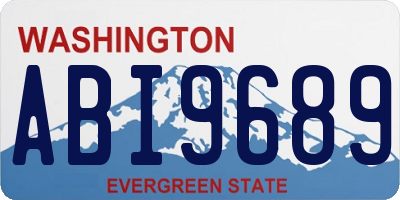 WA license plate ABI9689