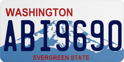 WA license plate ABI9690