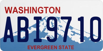 WA license plate ABI9710