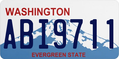 WA license plate ABI9711