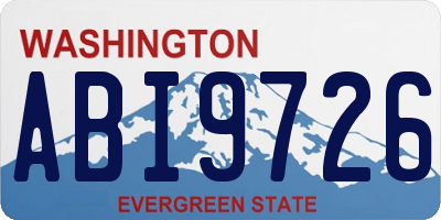 WA license plate ABI9726