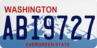 WA license plate ABI9727