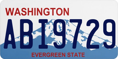 WA license plate ABI9729