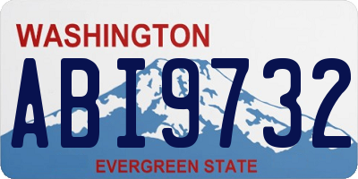 WA license plate ABI9732