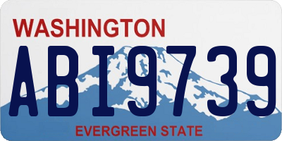 WA license plate ABI9739