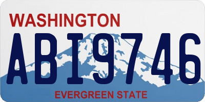 WA license plate ABI9746