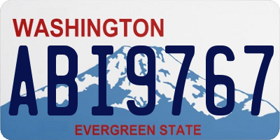 WA license plate ABI9767