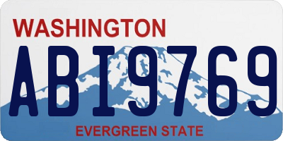 WA license plate ABI9769