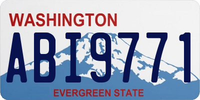 WA license plate ABI9771