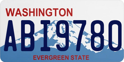 WA license plate ABI9780