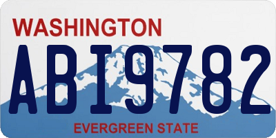WA license plate ABI9782