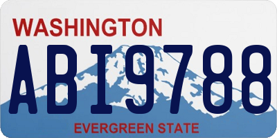WA license plate ABI9788