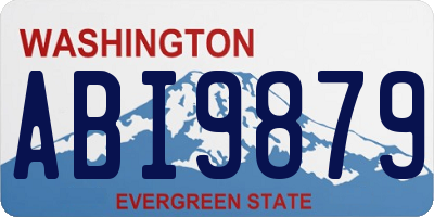 WA license plate ABI9879
