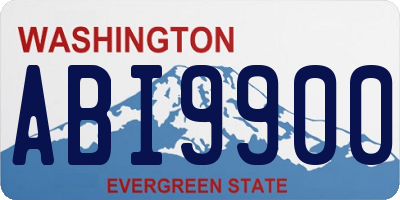 WA license plate ABI9900