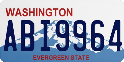 WA license plate ABI9964