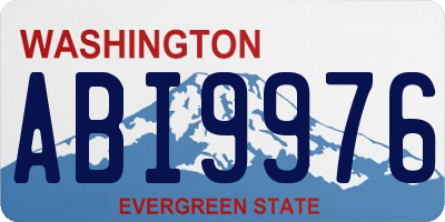 WA license plate ABI9976