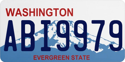 WA license plate ABI9979