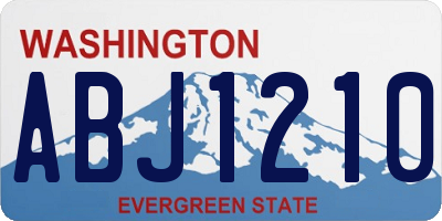 WA license plate ABJ1210