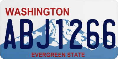 WA license plate ABJ1266